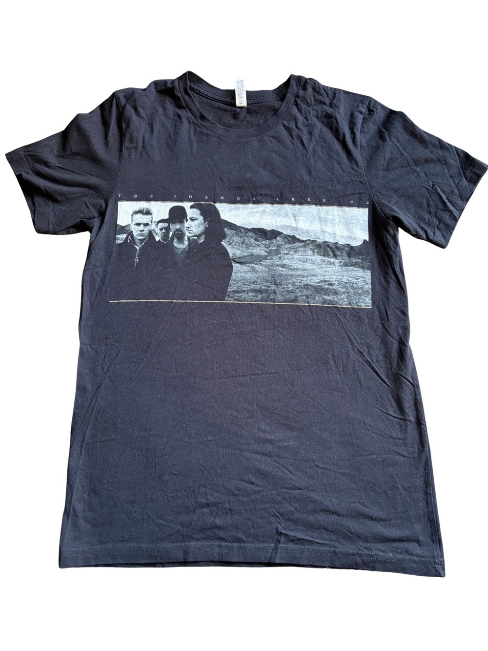 U2 The Joshua Tree Tour 2017 adult size Medium black short sleeve T-shirt